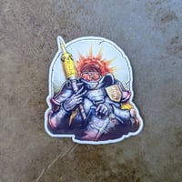 Image 2 of Trench Filth Gore Saint - 2.8 inch Transparent Vinyl Sticker