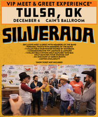 TULSA, OK / Cain's Ballroom (December 6) VIP MEET & GREET PASS
