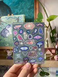 Image 1 of undergrowth - hand-painted sticker sheet
