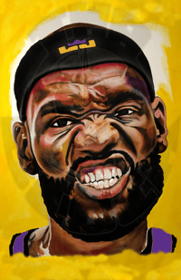 "BronBron" 24" x 36" PRINT • ORIGINAL PAINTING By: SAVO888