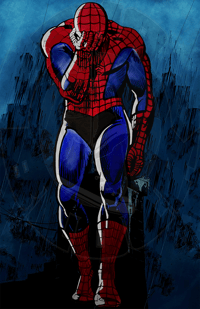 "SPIDY" 24" x 36" PRINT • ORIGINAL PAINTING By: SAVO888