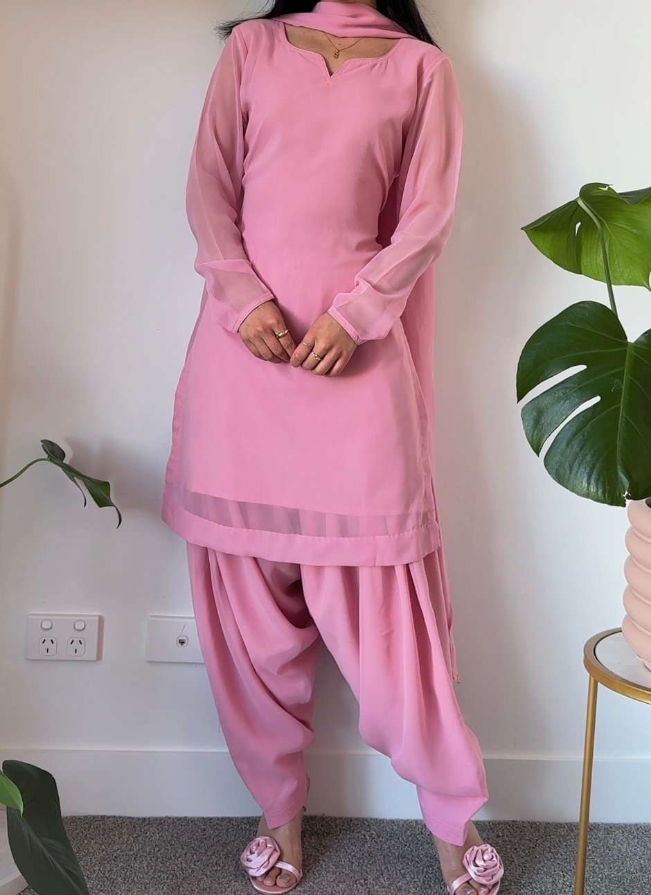 Image of Gulabi Cascade Three Piece Set 