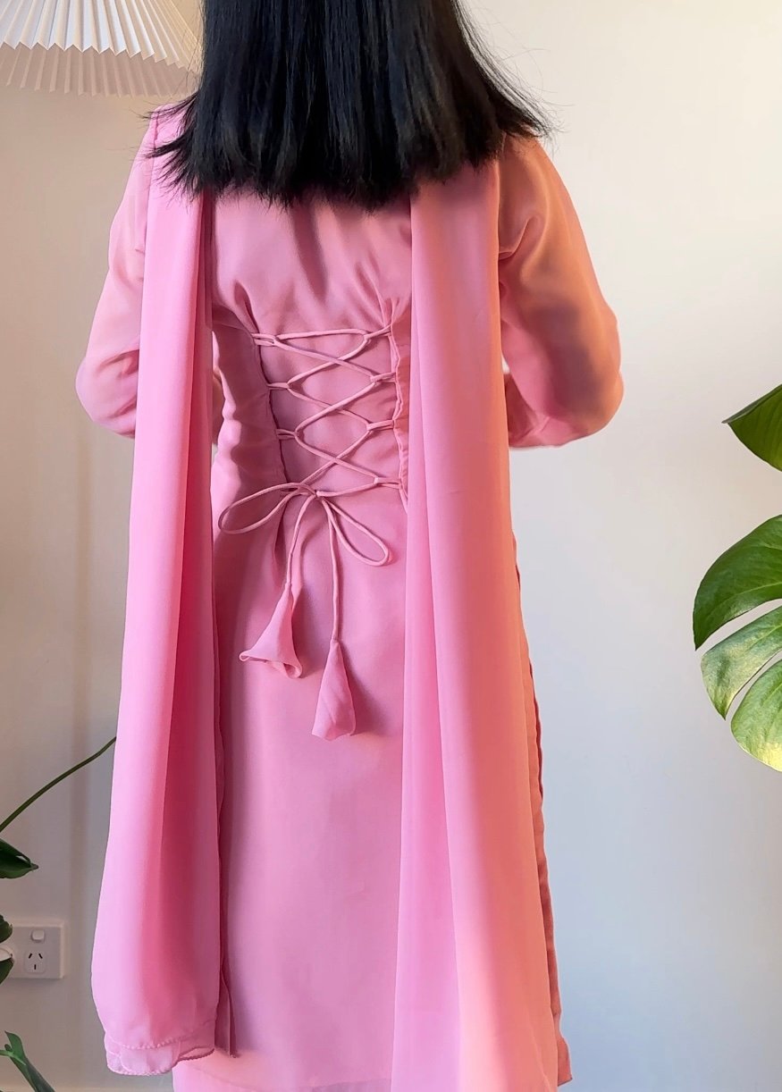 Image of Gulabi Euphoria Three Piece Set 