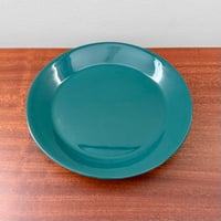 Image 1 of Arabia Finland Kilta Green Cake Plate