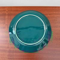 Image 2 of Arabia Finland Kilta Green Cake Plate