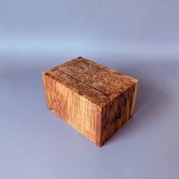 Image 4 of Mini-Altar Kit - Maple Burl with Boxwood and Brass Knob