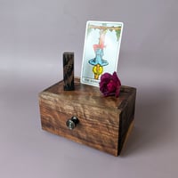 Image 1 of Mini-Altar Kit - Willamette Walnut with Antique Brass Knob