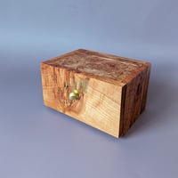 Image 2 of Mini-Altar Kit - Maple Burl with Brass Knob and Cold Cast Brass Inlay
