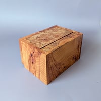 Image 3 of Mini-Altar Kit - Maple Burl with Brass Knob and Cold Cast Brass Inlay