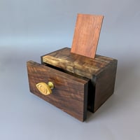Image 2 of Mini-Altar Kit - Willamette Walnut with Boxwood and Brass Knob