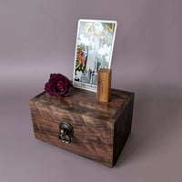 Image 1 of Mini-Altar Kit - Willamette Walnut With Antiqued Brass Pull