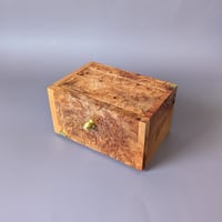 Image 3 of Mini-Altar Kit - Maple Burl with Brass Knob and Cold Cast Brass Knot Fill