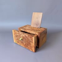 Image 2 of Mini-Altar Kit - Maple Burl with Brass Knob and Cold Cast Brass Knot Fill