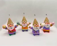 Image 1 of Happy Ice Cream Gnomes w open arms