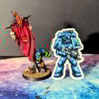 Image 1 of Hydra Pixel Marine - 2.5 inch Glossy Vinyl Sticker