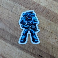 Image 5 of Alignment Ink's Pixel Marines - 3 Glossy Vinyl Stickers