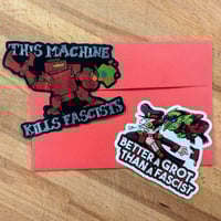 Image 1 of Antifa Super Stickers! - 2 Vinyl Stickers