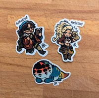 Image 1 of Chibi Monster Hunter Stickers - 3 Glossy Vinyl Stickers