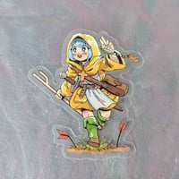 Image 1 of Kabewski's Luce Adventurer - 2.8 inch Transparent Vinyl Sticker