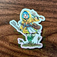 Image 2 of Kabewski's Luce Adventurer - 2.8 inch Transparent Vinyl Sticker