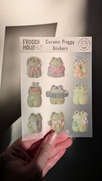 Image 4 of Ceramic Froggy Stickers FHS02