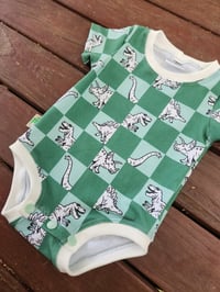 Image 2 of Dino Check Bodysuit