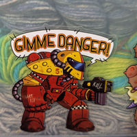 Image 1 of Red Old-Hammer Imperial Marine - 3 inch Transparent Vinyl Sticker
