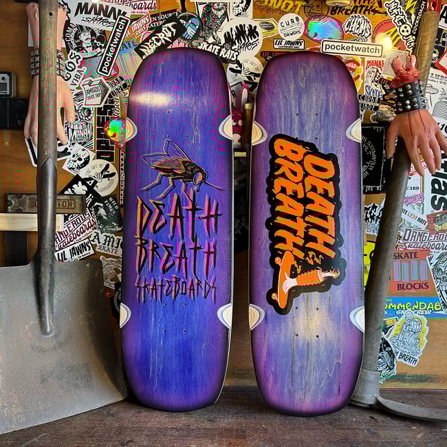 9.5" Double 'Grave' Shovel skateboard deck