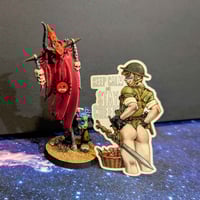 Image 3 of Qsy's Pinups "Keep Calm and Stay Cheeky" - 3 inch Glossy Vinyl Sticker