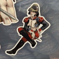 Image 2 of Qsy's Pinup Stickers - 4 Glossy Vinyl Stickers