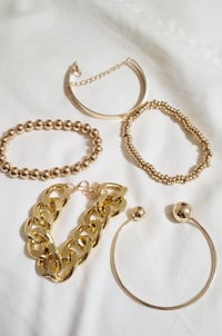 Image 3 of Stack & Go Gold bracelet set
