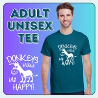 Image 1 of *PRE-ORDER: Adult Happy Donkey T-Shirt