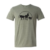 Image 2 of *PRE-ORDER: Wintergreen Sunrise Donkeys Unisex T-Shirt
