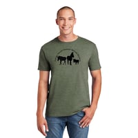 Image 5 of *PRE-ORDER: Wintergreen Sunrise Donkeys Unisex T-Shirt