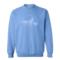 Image 2 of *PRE-ORDER - Carolina Blue Sunrise Donkey Pullover