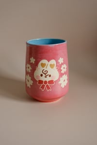 Image 1 of Bow Bunny large latte mug
