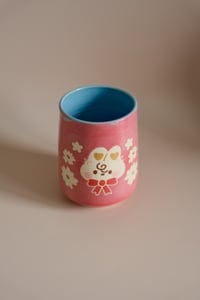 Image 2 of Bow Bunny large latte mug