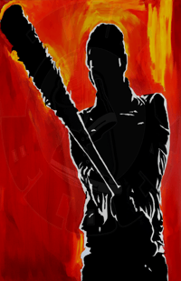 TWD NEGAN 11" x 17" PRINT • ORIGINAL PAINTING By:; SAVO888