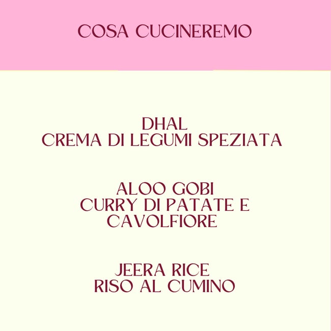 cooking class online live domenica 19 ottobre ore 10:30