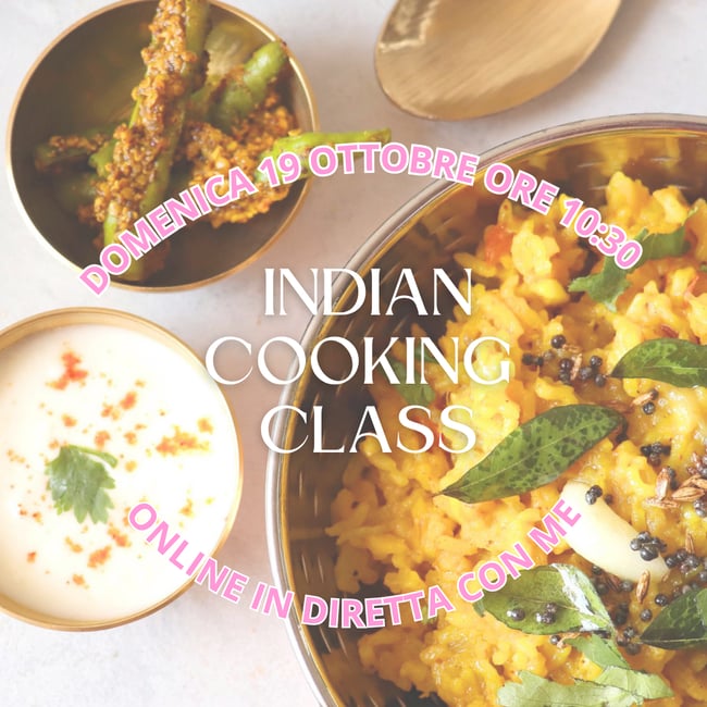 cooking class online live domenica 19 ottobre ore 10:30