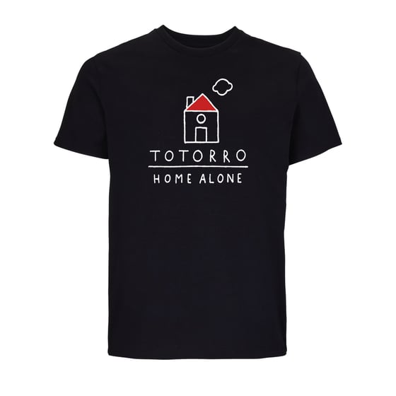 Image of Totorro "Home Alone" black t-shirt