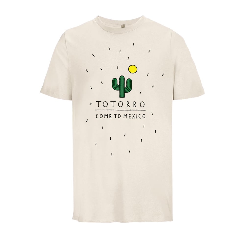 Image of Totorro "Come to Mexico" off-white t-shirt