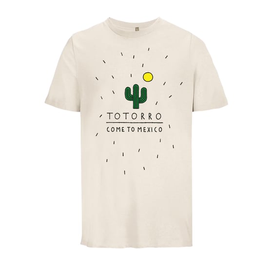 Image of Totorro "Come to Mexico" off-white t-shirt