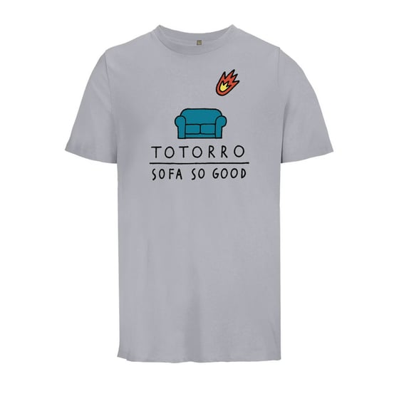 Image of Totorro "Sofa So Good" pure grey t-shirt
