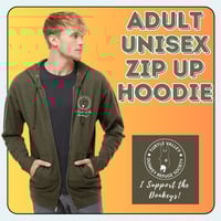 Image 1 of *PRE-ORDER - Zip-Up Olive Donkey Classic Hoodie