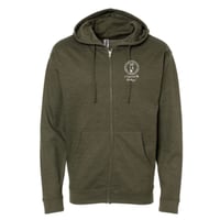 Image 2 of *PRE-ORDER - Zip-Up Olive Donkey Classic Hoodie