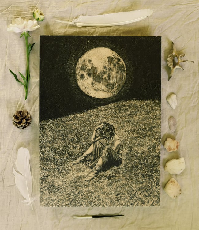 THE REFLECTION OF THE MOON 