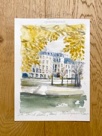 Image 2 of Ile Saint Louis, Paris - Original Watercolor