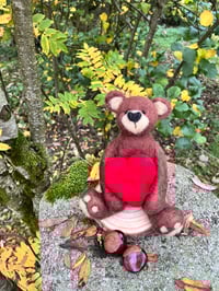 Image 1 of Love You Bear ..needle felted 