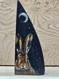 Image 1 of Scottish Stave Ornament,  Starry Starry Hare 